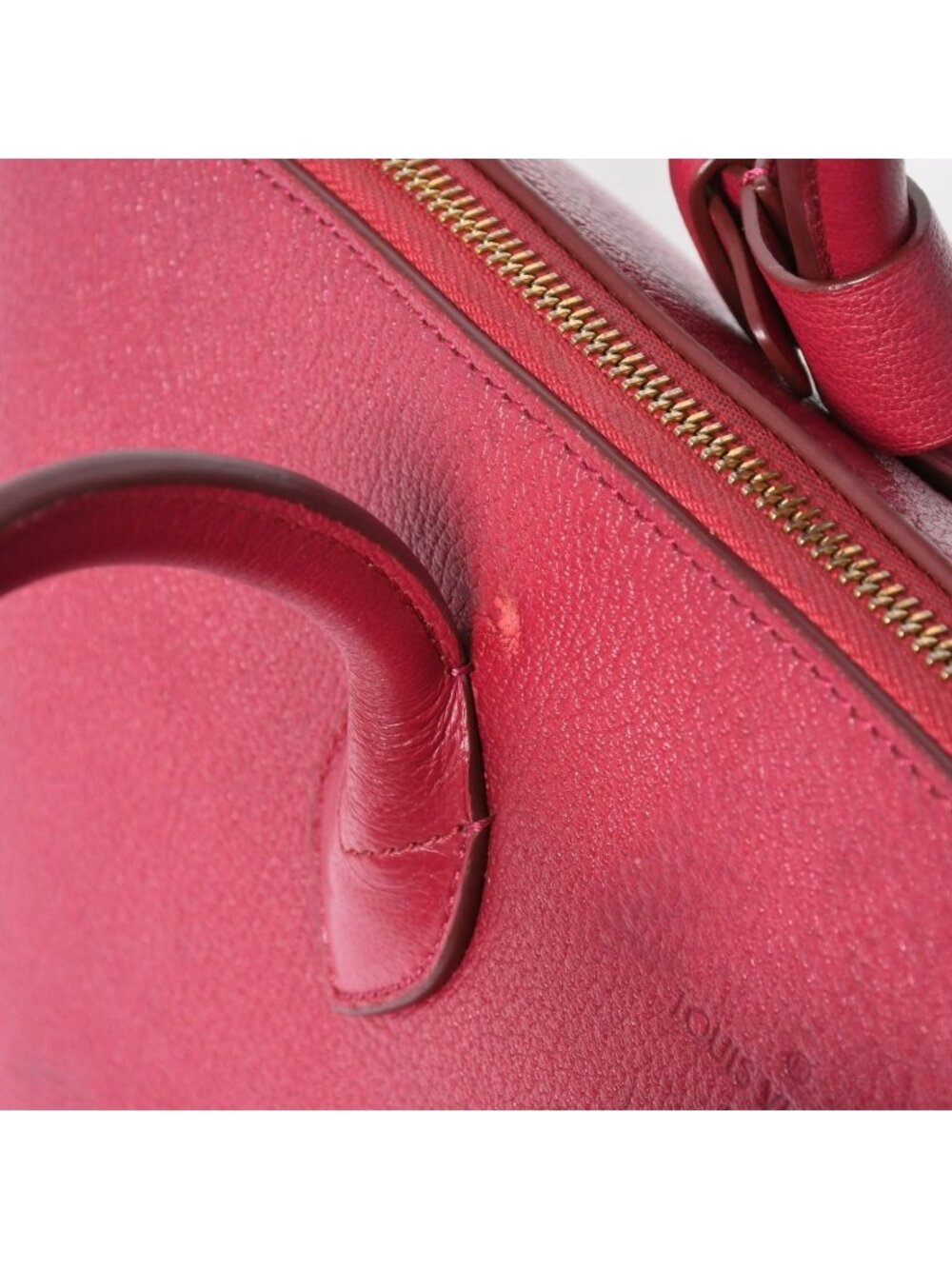 Louis Vuitton Automatic Marble Handbag Gray Leather Raspberry - Picture 8 of 16